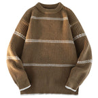 Damen Kuscheliger Strickpullover mit streifendem Design R&B