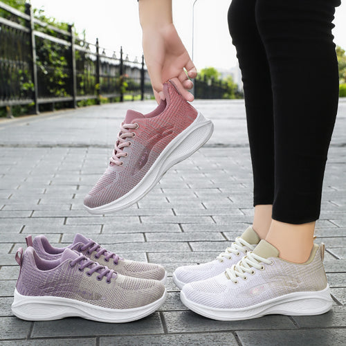 Damen Atmungsaktive Freizeitsneaker mit elastischem Obermaterial R&B