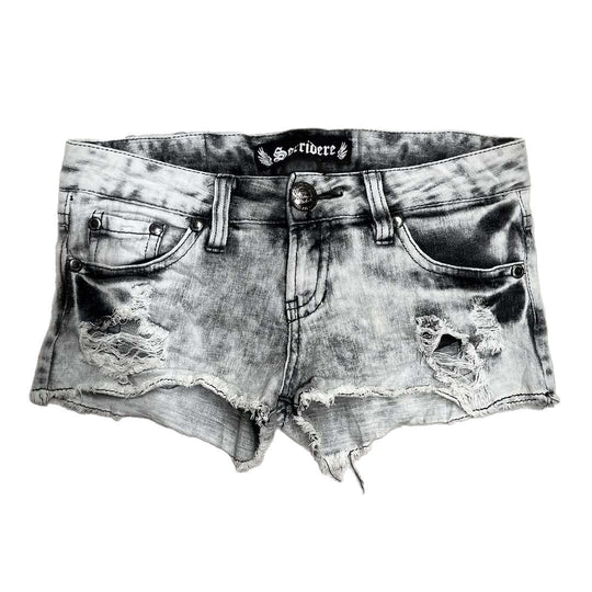 Damen trendige Destroyed Denim-Shorts R&B