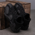 Herren nan robuster taktischer Sneaker mit nahtlosem Strickschaft, stoßdämpfender EVA-Zwischensohle und profiliertem Schutzoverlay R&B