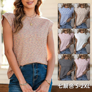 Damen Komfortables Kurzarmshirt mit lässigem Schnitt und atmungsaktivem Gewebe R&B