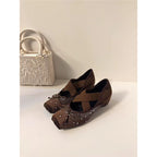 Damen elegante Ballerina-Schuhe mit außergewöhnlicher Strassverzierung R&B