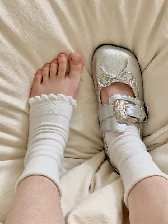 Damen elegante Ballerinas mit hochwertiger Schnalle R&B