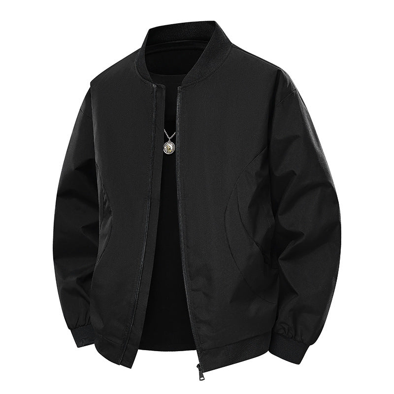 Herren stylische Bomberjacke mit unkompliziertem Schnitt und elastischen Bündchen R&B