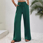 Damen weite Sommerhose mit elastischem Bund und lässigem Schnitt R&B