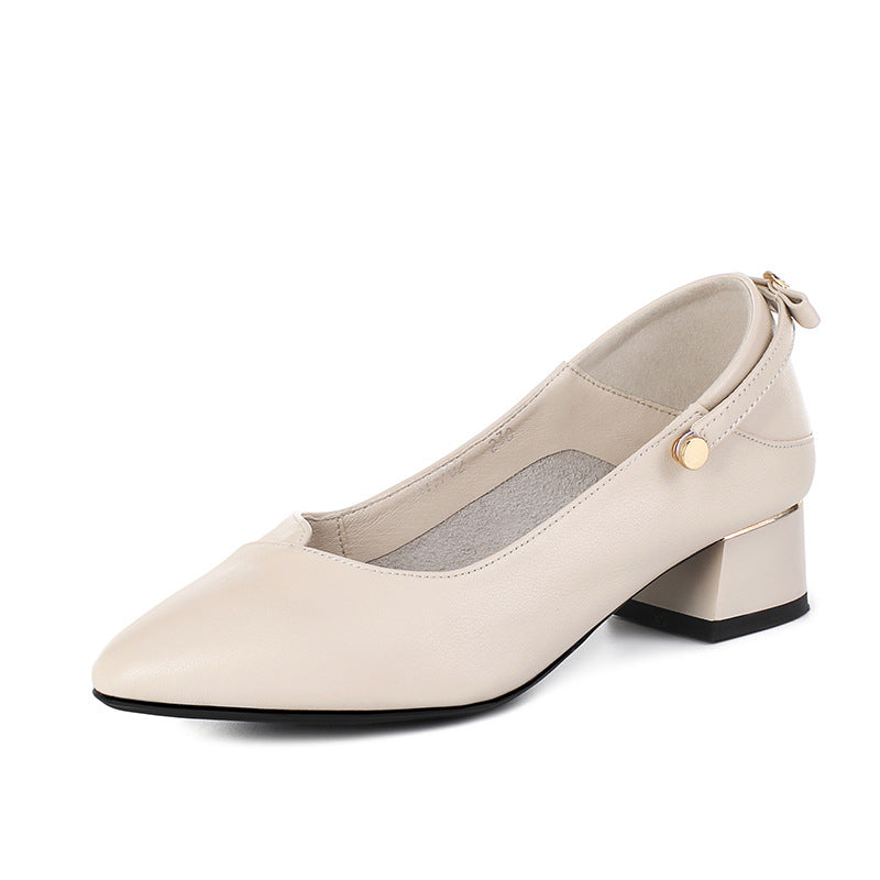 Damen Elegante Pumps mit modischem Riemen und gemütlichem Blockabsatz
