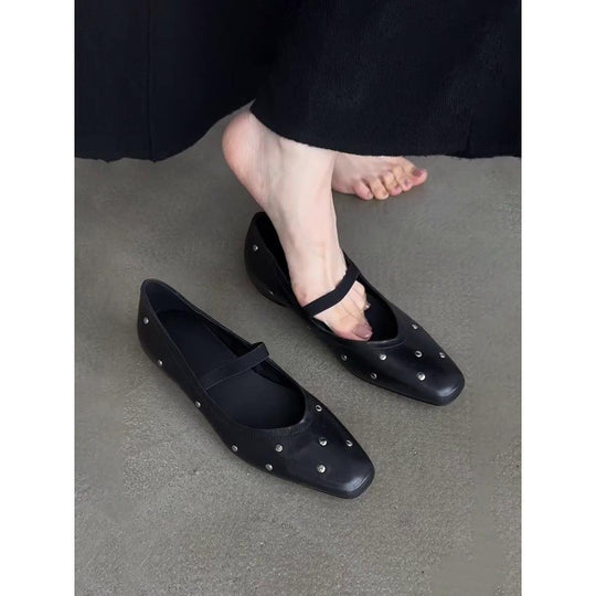 Damen Ballerinas mit Elastik-Riemchen und funkelnden Akzenten R&B