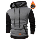 Herren modischer Hoodie mit praktischen Taschen und kontrastrierendem Design R&B