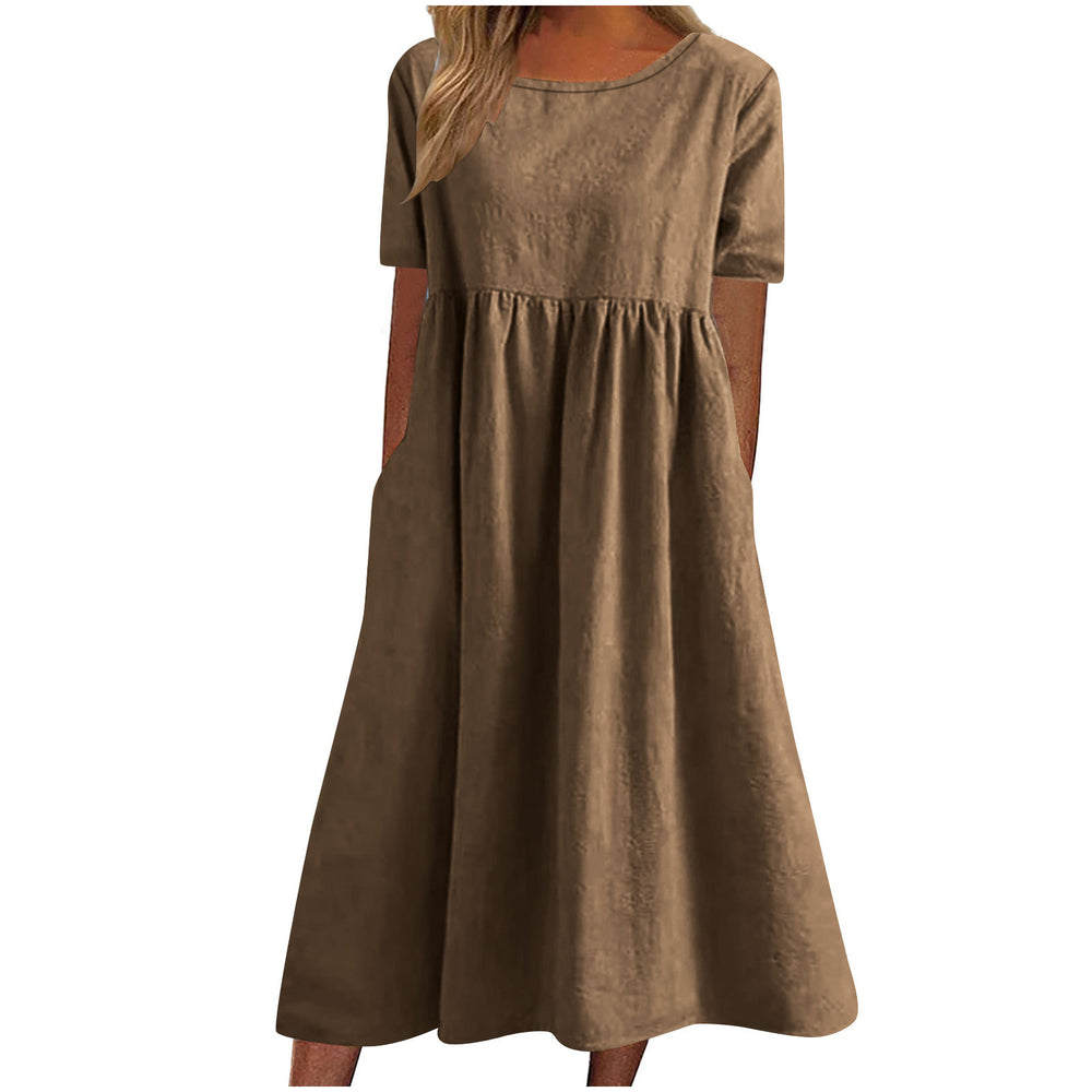 Damen lässiges Maxikleid mit Taschen R&B