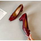 Damen elegante Pumps mit zartem Schleifen-Detail R&B