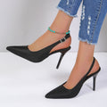 Damen Slingback Pumps mit elegantem Spitzer und feinem Material R&B