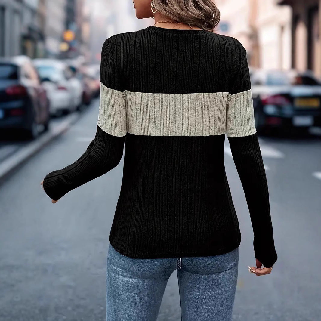 Damen Langarmshirt mit Reißverschluss R&B