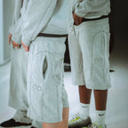 Damen Sportliche Shorts mit kreativem Druck R&B