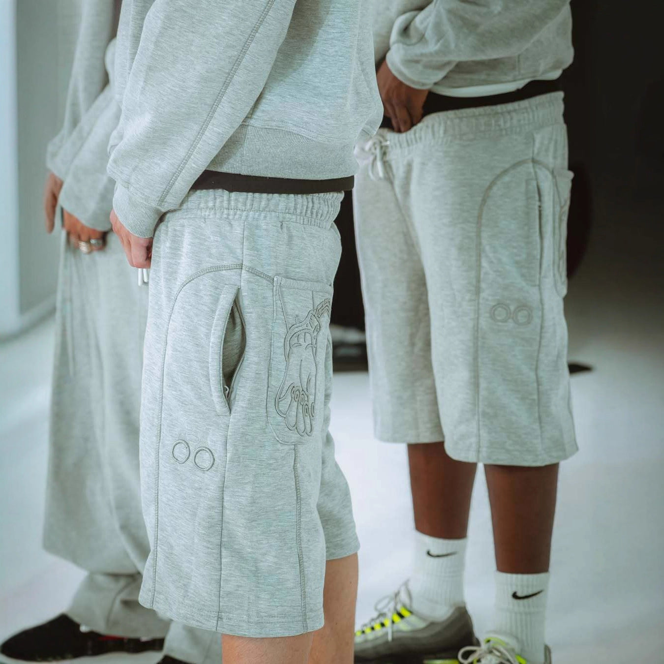 Damen Sportliche Shorts mit kreativem Druck R&B