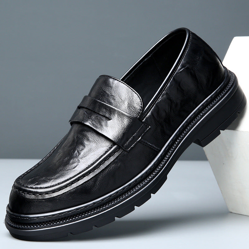 Herren Elegante Ledermokassins mit rutschfester Sohle R&B
