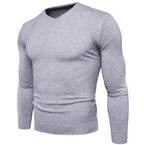 Herren feiner V-Ausschnitt Pullover aus hochwertiger Baumwolle R&B
