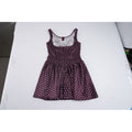Damen Retro Polka-Dot Kleid mit Spitzen-Overlay R&B