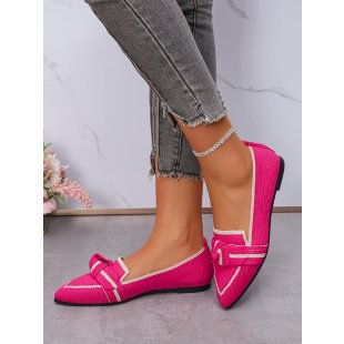 Damen elegante Mokassins mit modischem Schleifen-Design R&B