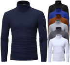 Herren Rollkragenpullover aus elastischem Material mit eng anliegendem Schnitt