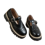 Damen Modische Schnürschuhe mit verstellbarem Riemen und robustem Profil R&B