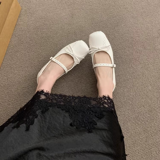 Damen Ballerinas mit zierlicher Schleife und komfortablem Fußbett R&B
