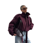 Damen Urbaner Parka mit hohem Stehkragen und innovativem Schnitt R&B
