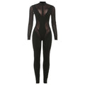Damen Body mit transparenter Einsätzen und figurbetontem Schnitt R&B