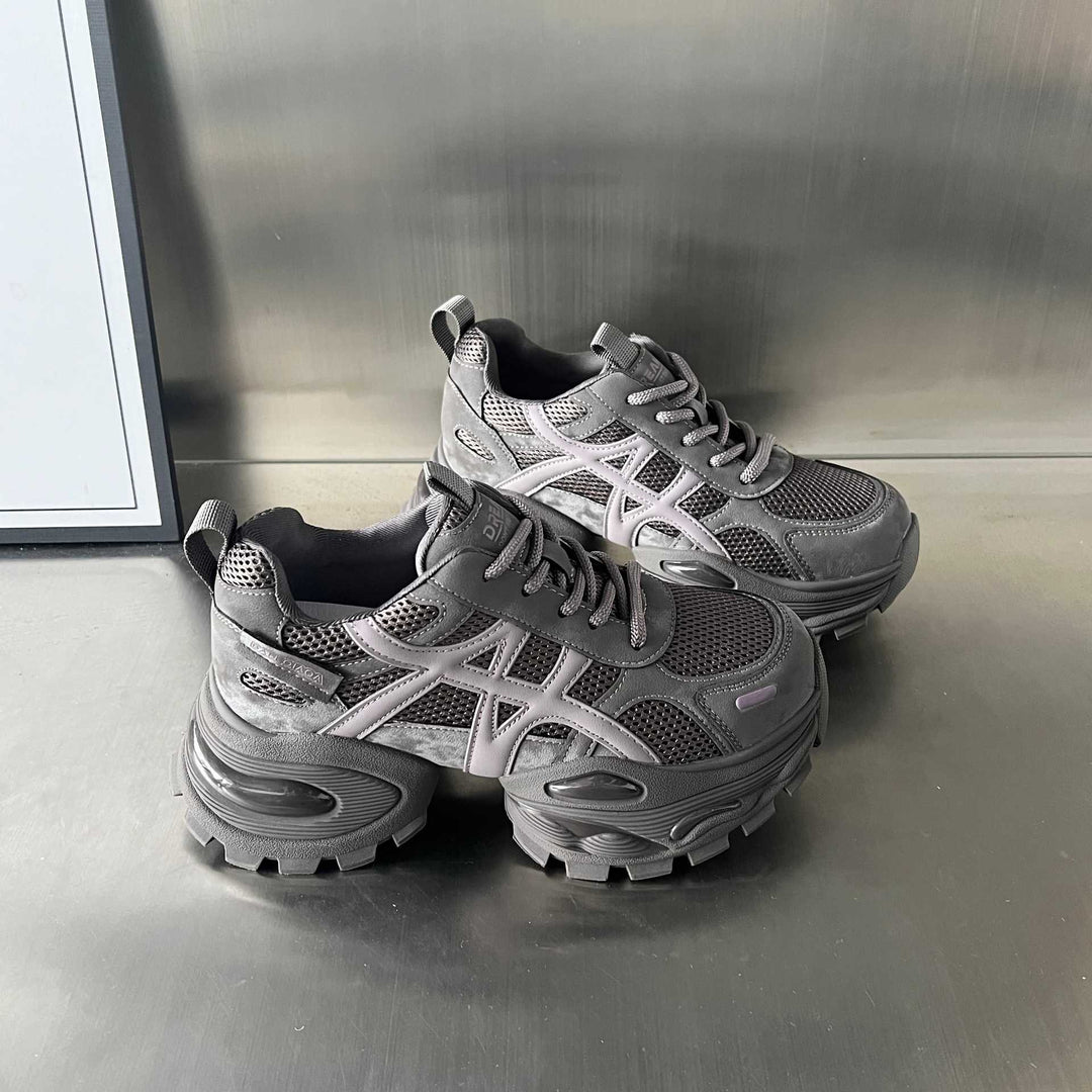 Damen Sportliche Chunky Sneakers mit atmungsaktivem Mesh und robustem Profil R&B