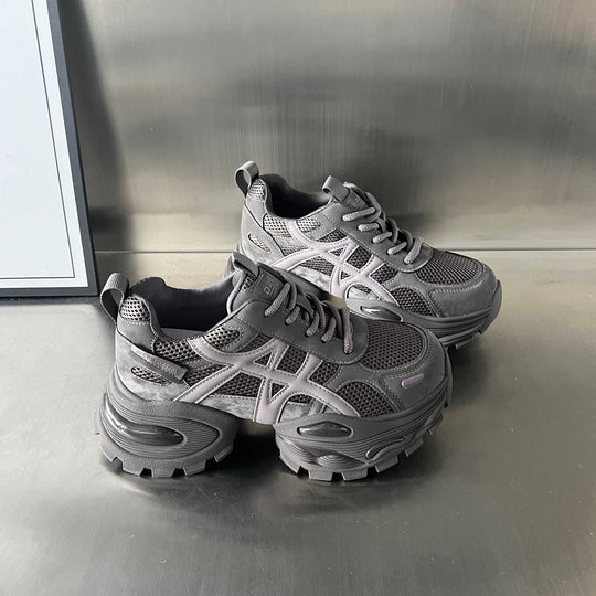 Damen Sportliche Chunky Sneakers mit atmungsaktivem Mesh und robustem Profil R&B