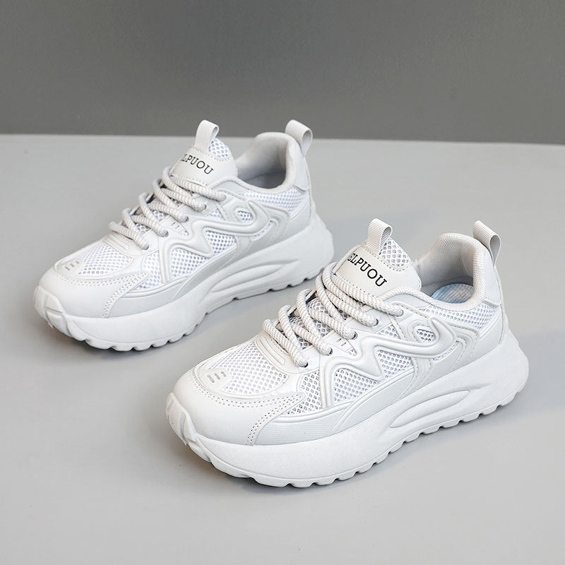 Damen Sportliche Sneakers mit atmungsaktiver Mesh-Struktur und gepolsterter Sohle R&B