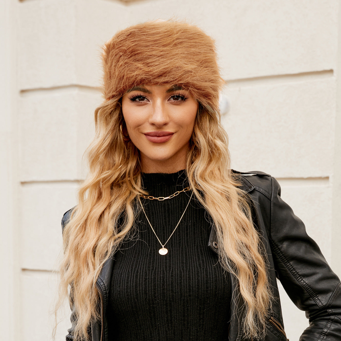 Damen Kuscheliger Fleece-Hut mit modischem Design R&B