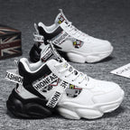 Damen Modische Chunky Sneakers mit grafischem Design und flexibler Sohle R&B
