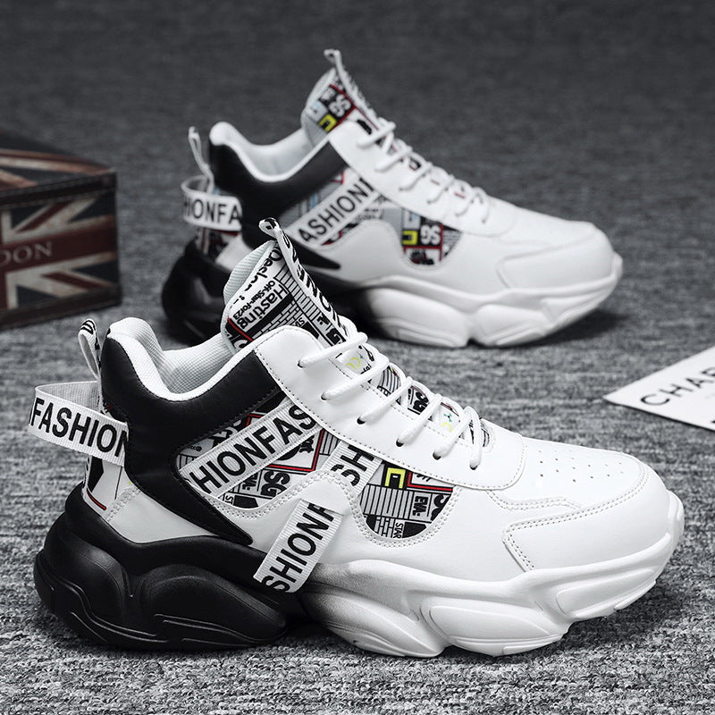 Damen Modische Chunky Sneakers mit grafischem Design und flexibler Sohle R&B