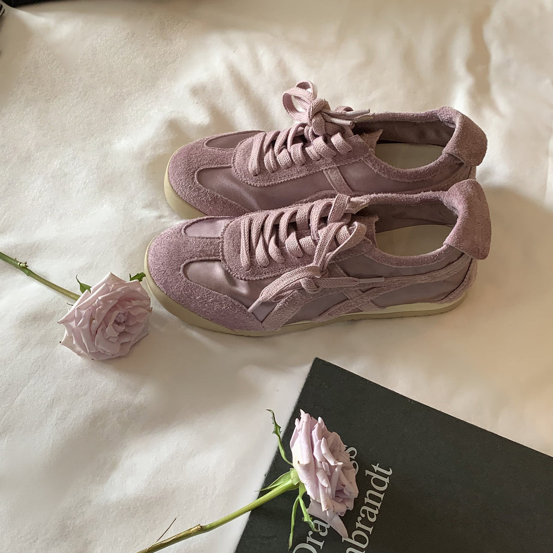 Damen modische Sneakers mit hochwertigem Wildleder und atmungsaktiver Konstruktion R&B