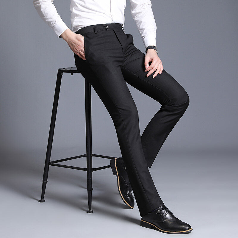 Herren elegante Slim-Fit Anzughose R&B