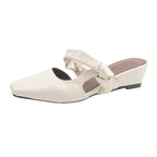 Damen elegante Sling-Pump mit modischem Schleifenakzent und komfortablem Blockabsatz R&B