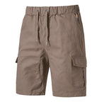 Herren lockere Cargo-Shorts mit praktischen Taschen und elastischem Bund