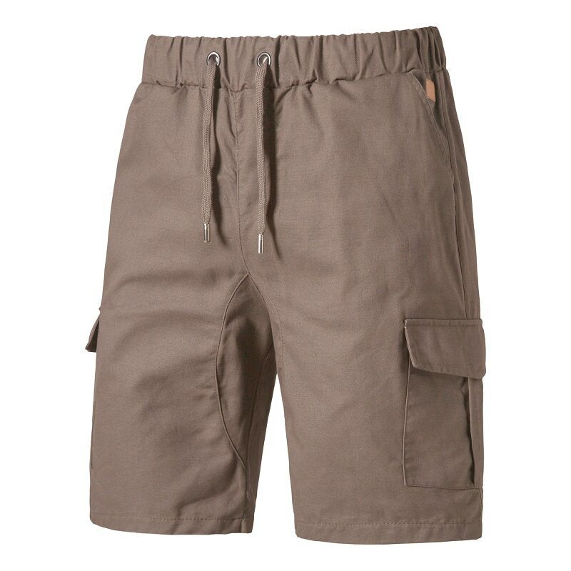 Herren lockere Cargo-Shorts mit praktischen Taschen und elastischem Bund