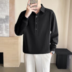 Herren Poloshirt mit modernem Kragen und Knopfleiste