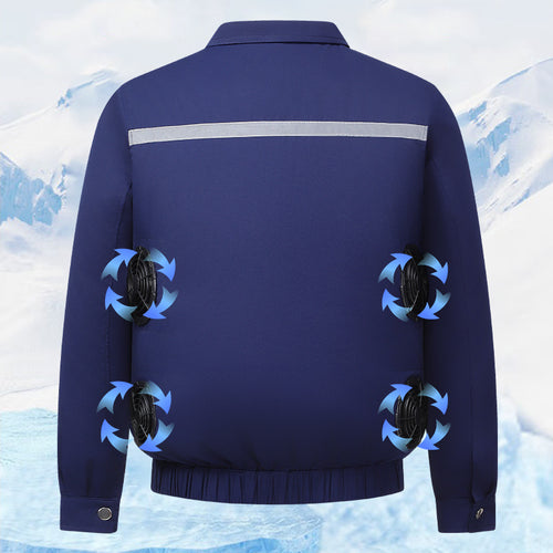 Unisex nan kühlende Arbeitsjacke mit integrierten Lüftersystem R&B