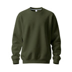 Herren nan Oversize-Rundhals-Sweatshirt aus weichem Baumwollfleece mit gerippten Bündchen R&B