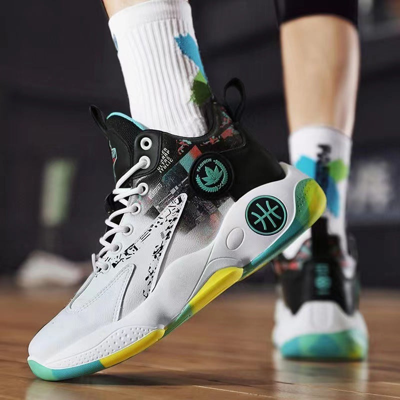 Damen Hochwertige Basketball-Sneaker mit atmungsaktivem Obermaterial und dämpfendem Fußbett