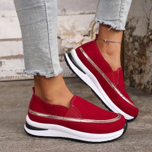 Damen Slip-On Sneakers mit modernem Design und stoßdämpfender Sohle R&B