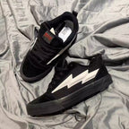 Damen Sportliche Sneakers mit auffällig grafischem Blitzen-Design R&B