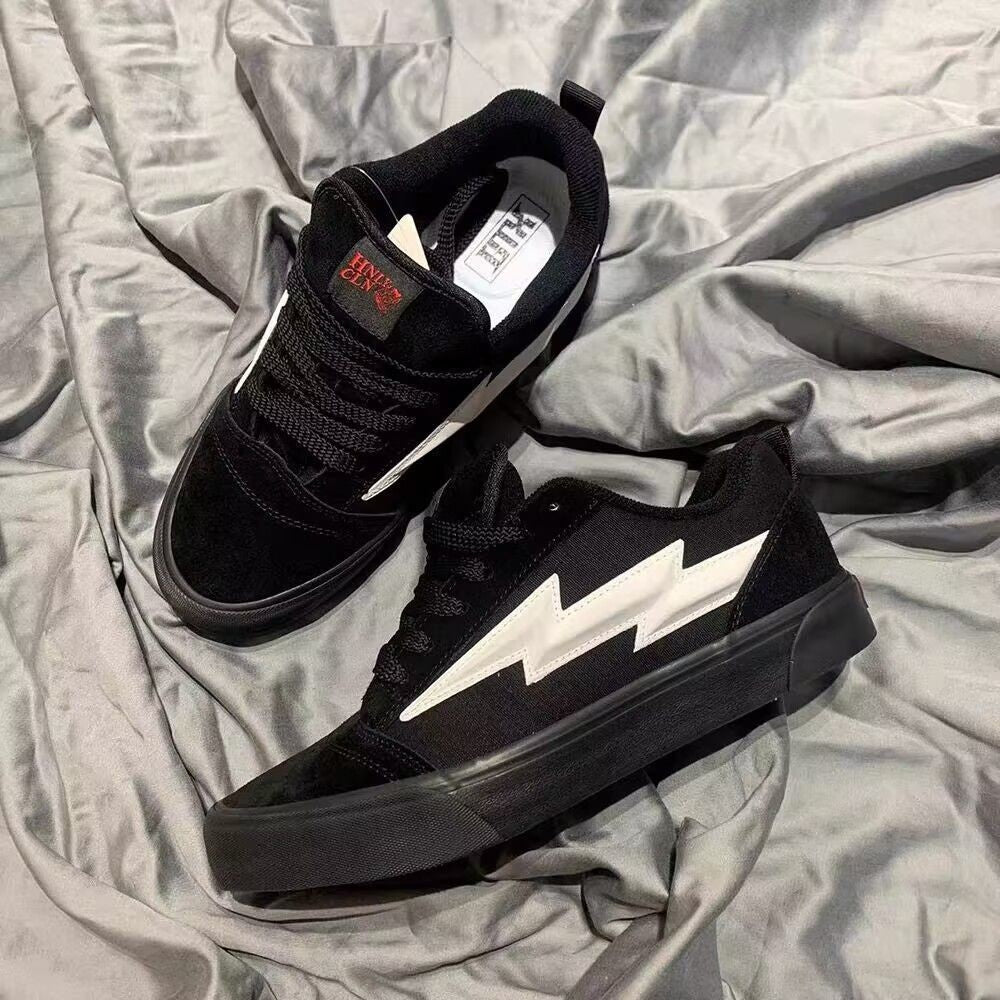 Damen Sportliche Sneakers mit auffällig grafischem Blitzen-Design R&B