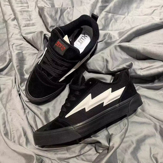 Damen Sportliche Sneakers mit auffällig grafischem Blitzen-Design R&B