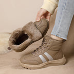 Damen Hohe und isolierte Winterstiefel mit rutschfester Sohle