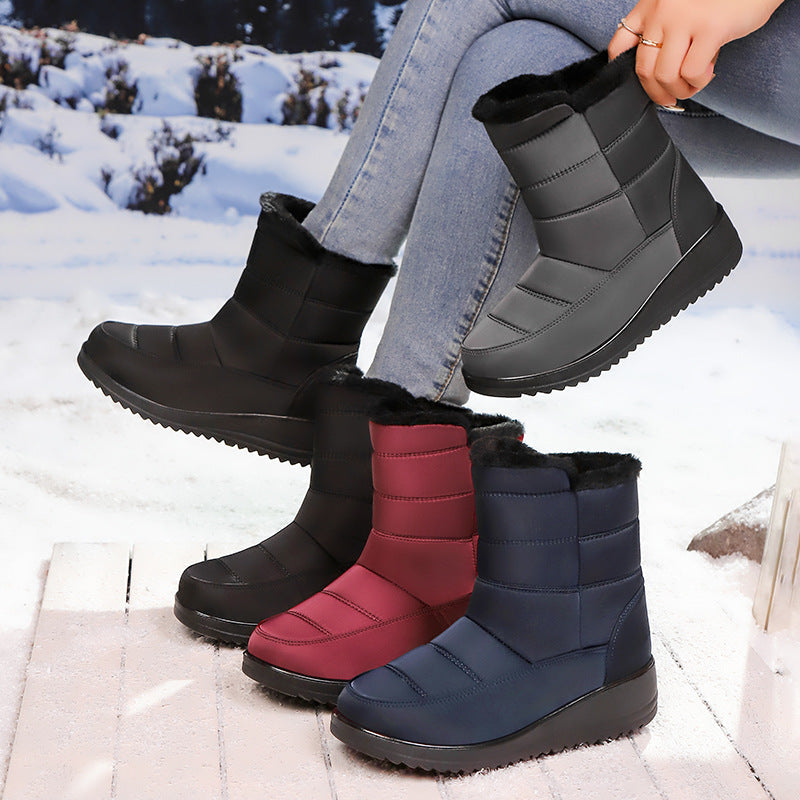 Damen Isolierte Winterstiefel mit warmer Fütterung und rutschfester Sohle R&B