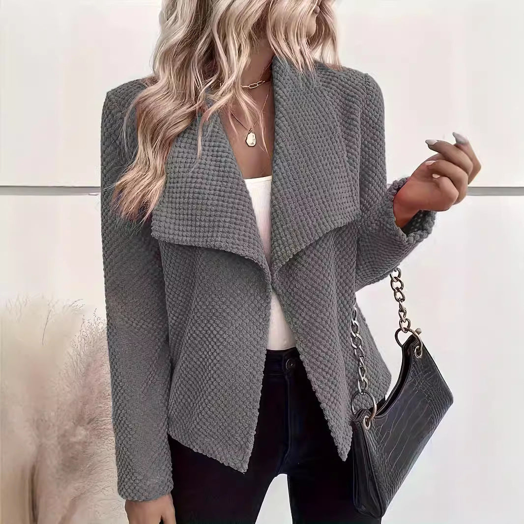 Damen Waffelstruktur Blazer R&B