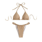 Damen Triangel-Bikini mit verstellbaren Trägern und elegantem Schnitt R&B